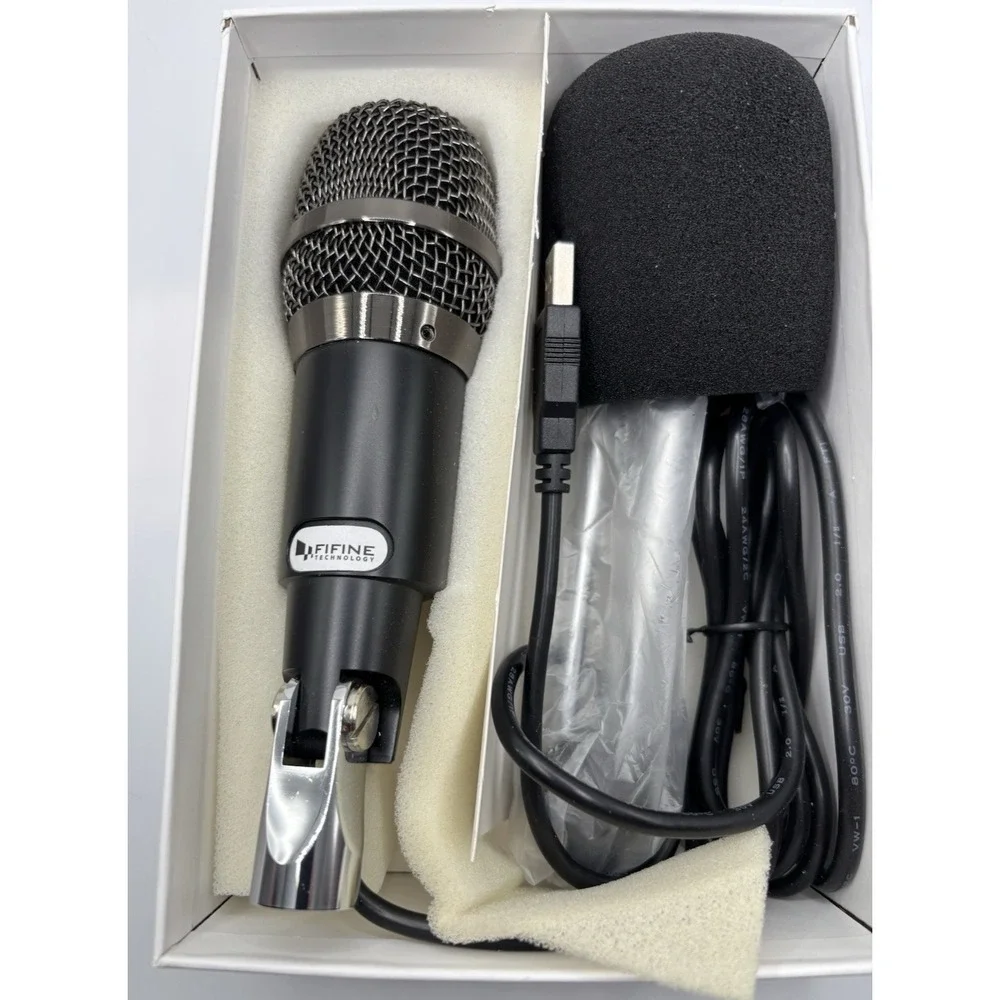 Fifine Plug & Play Home Studio USB Condenser Microphone for Windows PC -‎ K668